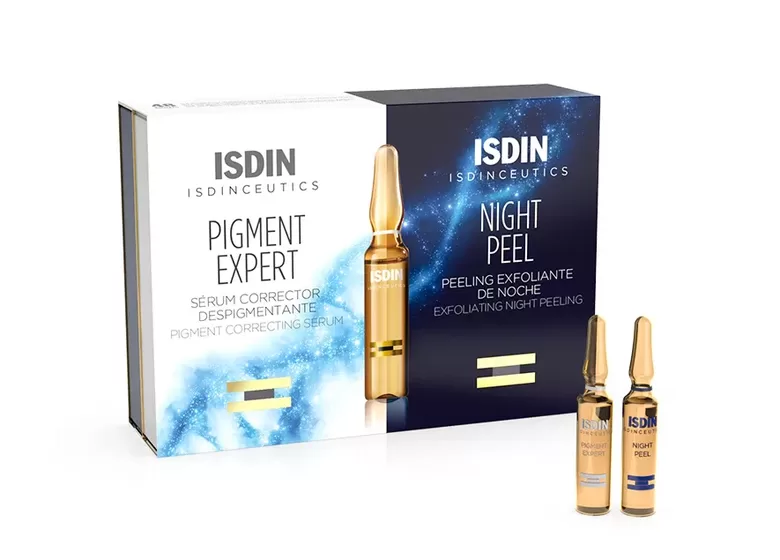 ISDIN Isdinceutics Night Peel Exfoliating Peel 30 Ampoules - Supports Cell Renewal and Brightens Skin