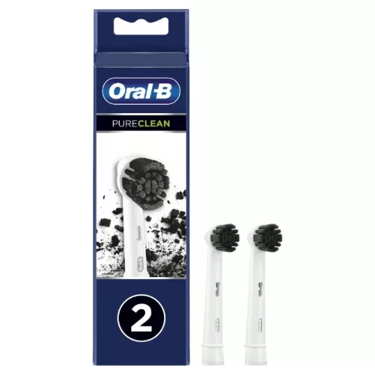 Elektrinio dantų šepetėlio antgaliai Oral-B Pure Clean Charcoal