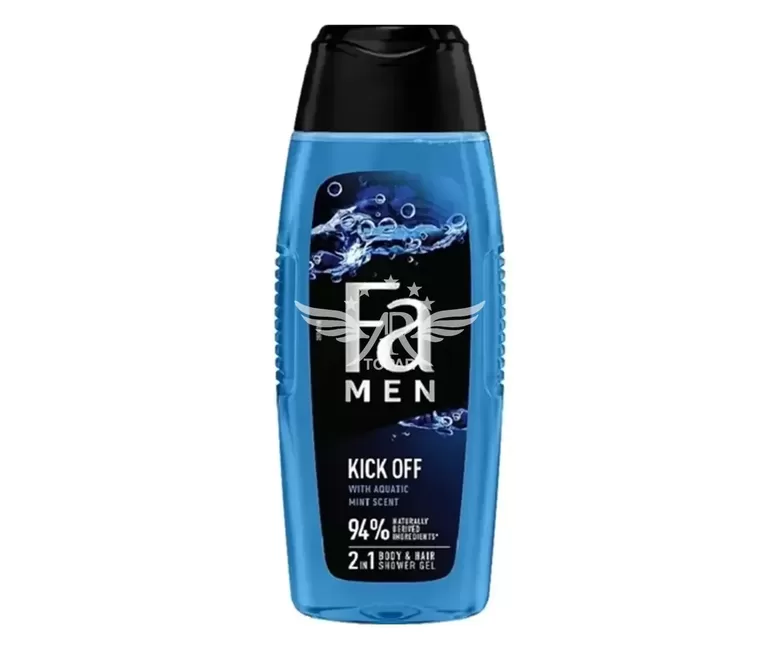 Fa Men Kick Off 2in1 dušigeel kehale ja juustele, 250 ml – Värskendava veemündi lõhnaga