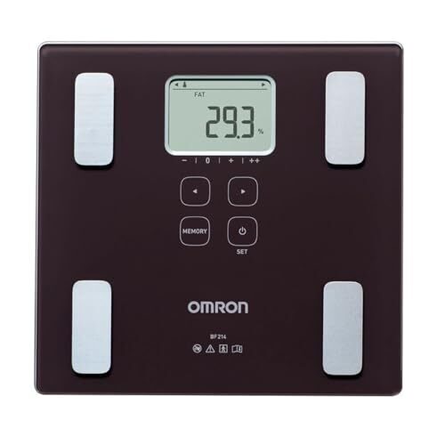 Kūno sudėties analizatorius ir skaitmeninės svarstyklės OMRON Body Composition Monitor and Scale BF214