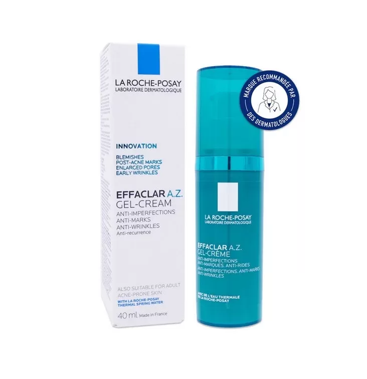 Kerge ja kiiresti imenduva tekstuuriga geelkreem La Roche-Posay Effaclar A.Z., 40 ml