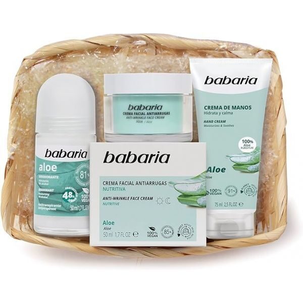  Babaria näo- ja kehahoolduse kinkekomplekt aaloega, 225 ml