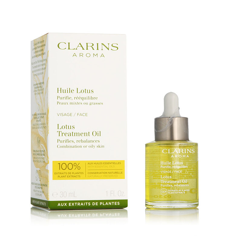 Clarins Lotus Face Treatment Oil масло для лица для комбинированной и жирной кожи, 30 мл
