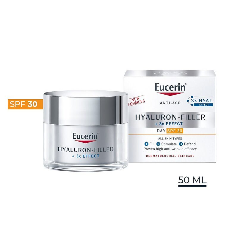 Eucerin Hyaluron-Filler 3x Effect дневной крем SPF30, 50 мл