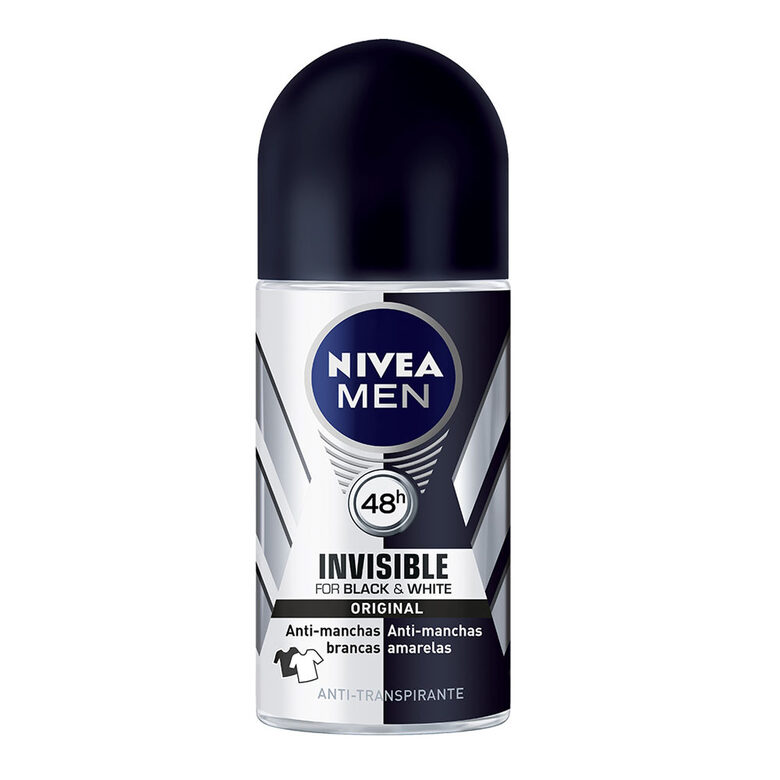  Nivea Men Black & White Invisible rulldeodorant, 50 ml