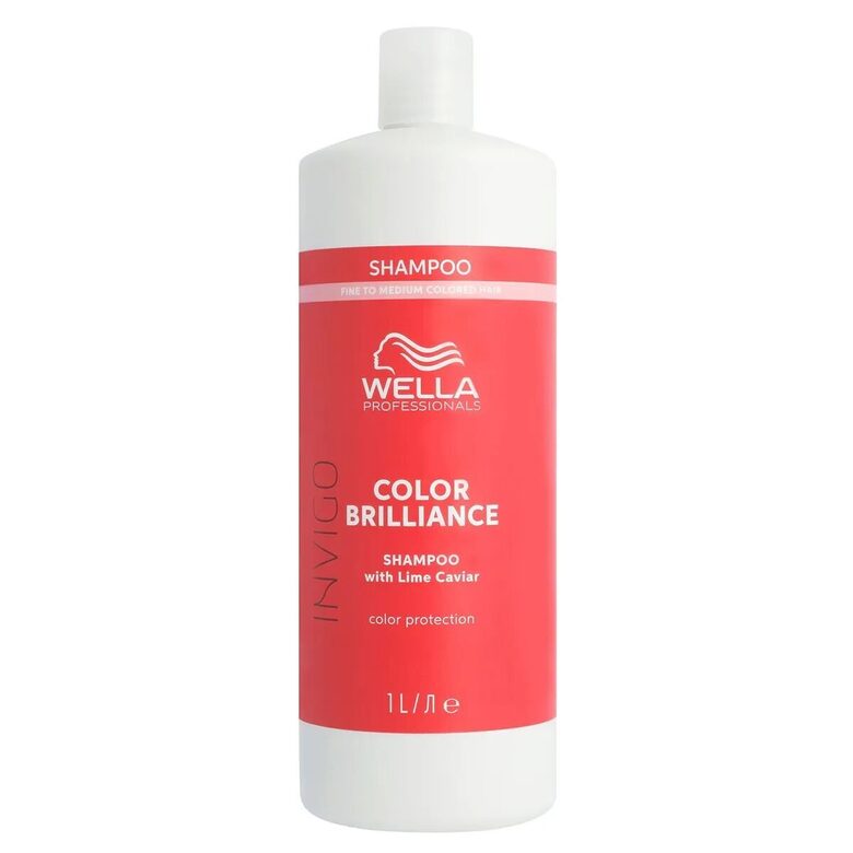 Wella Invigo Color Brilliance spalvą saugantis šampūnas ploniems ir normaliems plaukams, 1000 ml