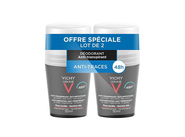 Vichy Homme 48 val. antiperspirantas-dezodorantas 2x50 ml