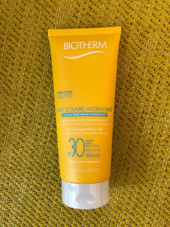 Biotherm Lait Solaire Hydratant SPF 30 yra drėkinantis saulės apsaugos 