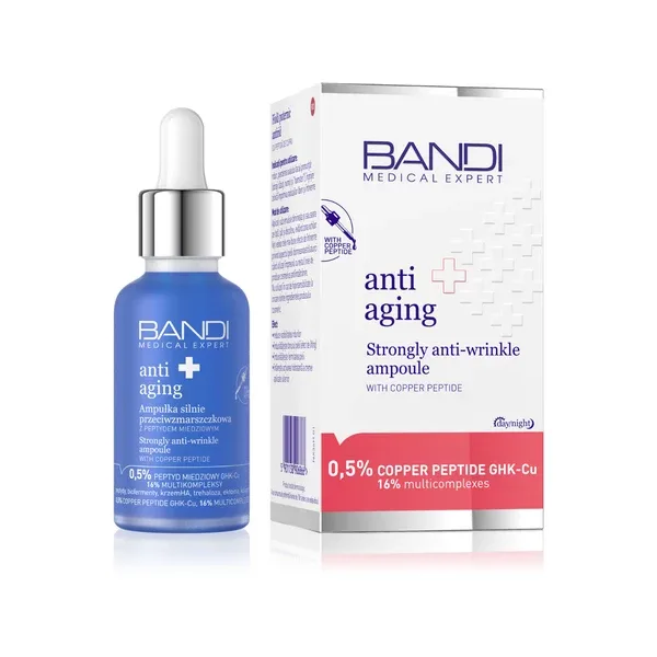 BANDI Medical Expert Anti-Aging senėjimą stabdanti ampulė su vario peptidu 30 ml