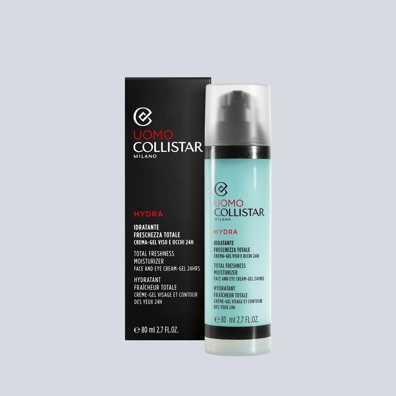 Collistar Hydra Uomo niisutav ja värskendav näo- ja silmaümbruse geel meestele, 80 ml