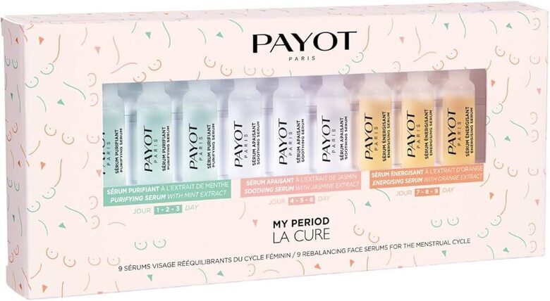 PAYOT My Period The Cure – pusiausvyrą atkuriantis veido serumas (4x10 ml)