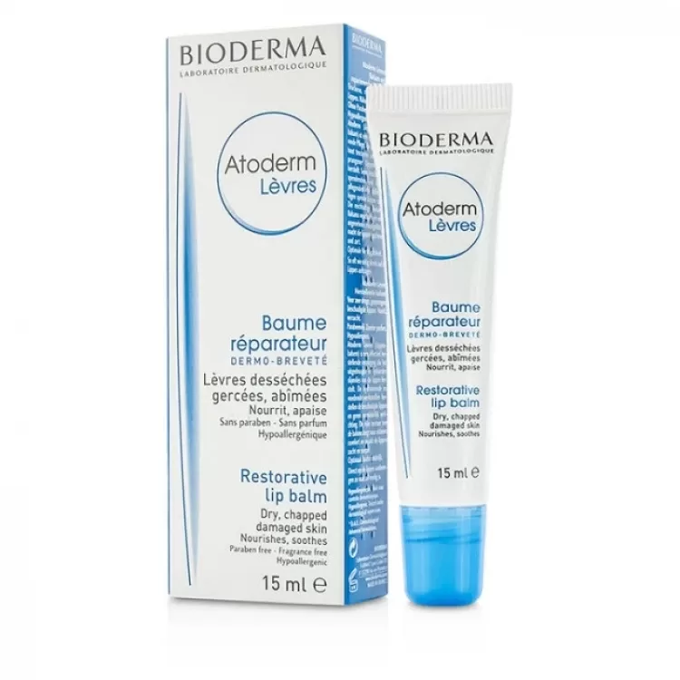 Atkuriamasis lūpų balzamas Bioderma Atoderm 15 ml
