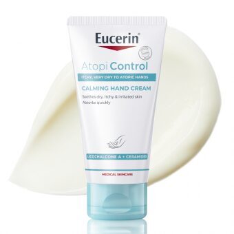 Rankų kremas sausai, labai sausai ir atopinei odai Eucerin AtopiControl, 75 ml