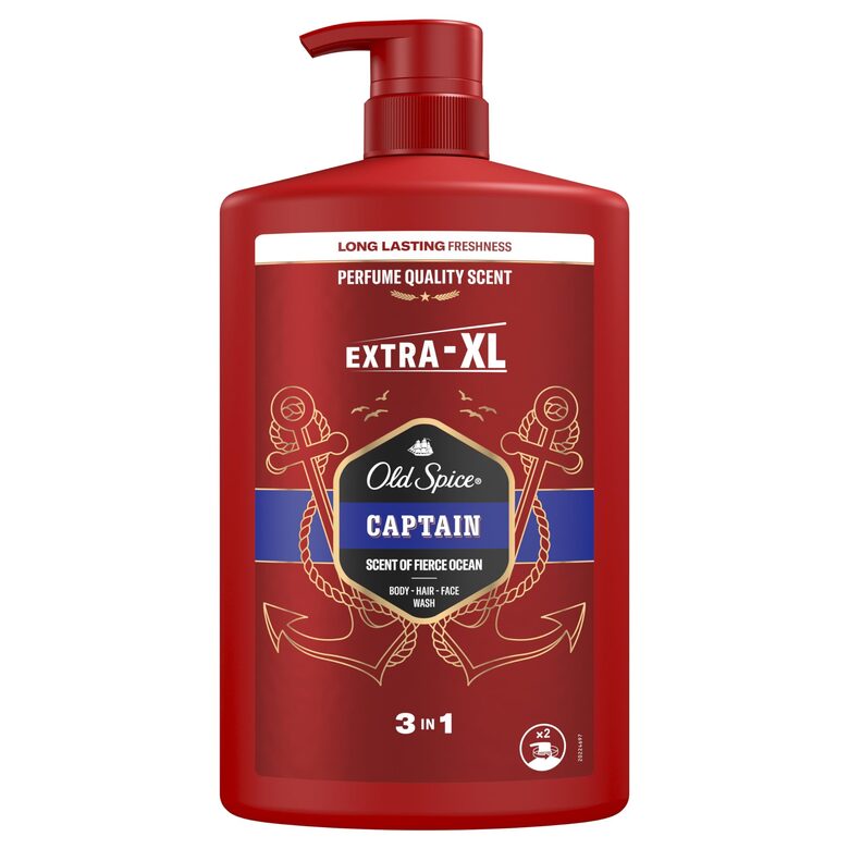 Old Spice Captain 3-in-1 dušigeel ja šampoon meestele 1000ml