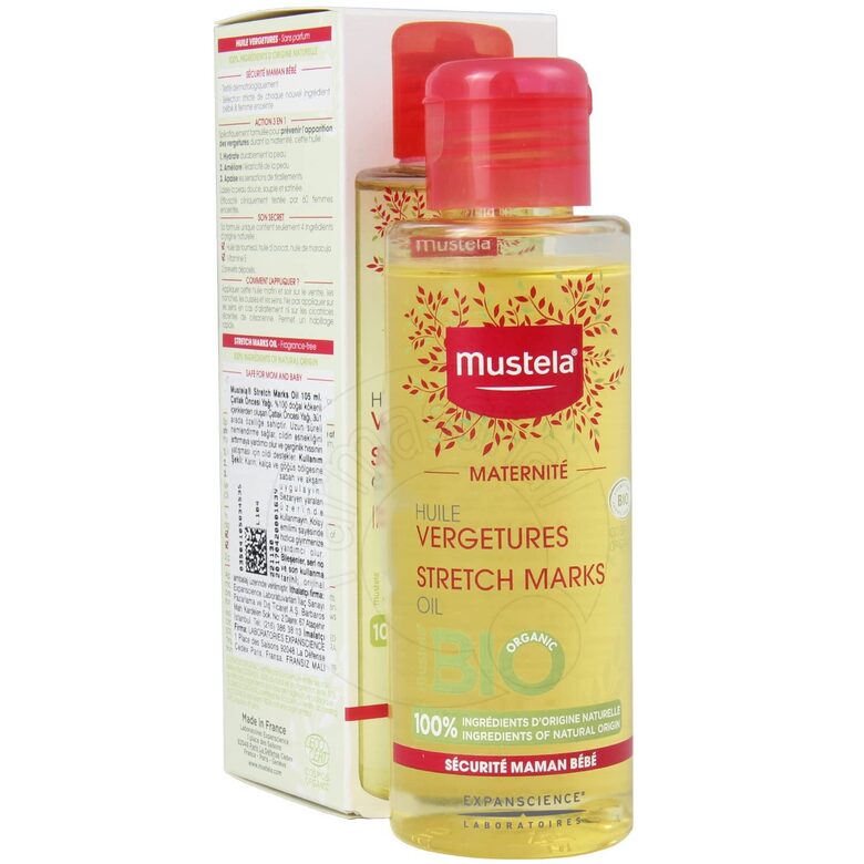 Масло Mustela 3-в-1 против растяжек (105 мл)