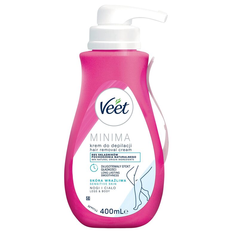 Depiliacinis kremas jautriai odai Veet Silk & Fresh, 400 ml