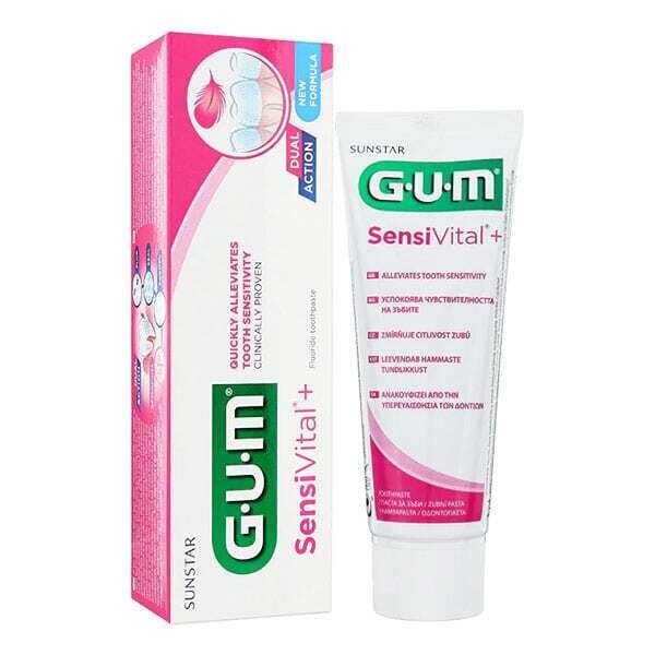 Зубная паста GUM SensiVital+ Dual Action, 75 мл (с ароматом мяты)
