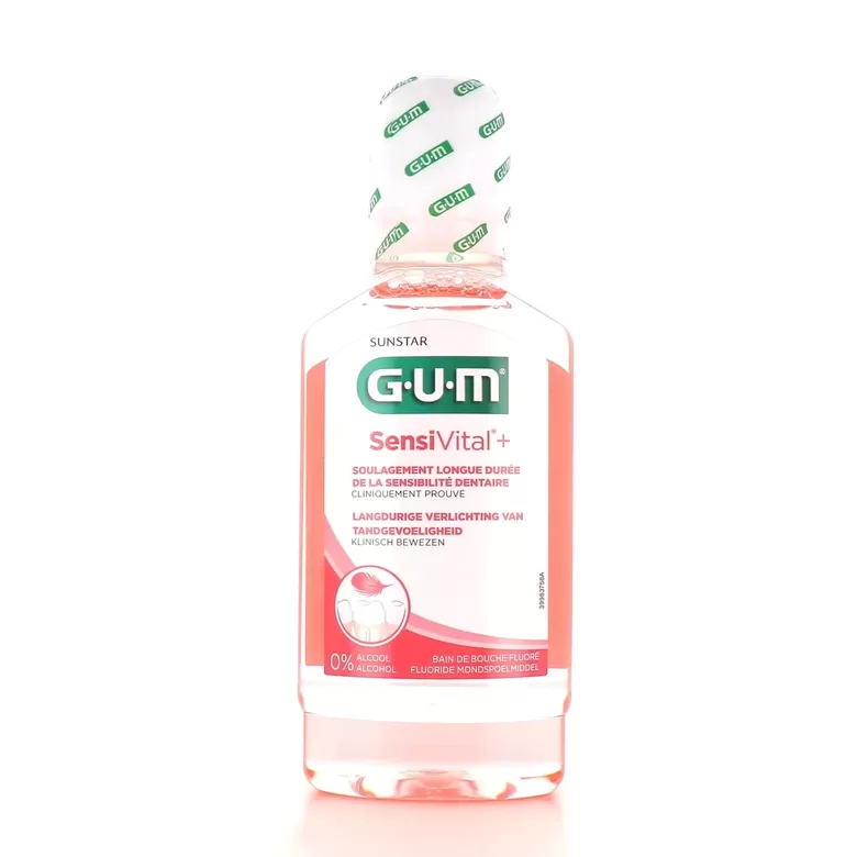 Ополаскиватель для рта GUM SensiVital+ с фтором 300 ml
