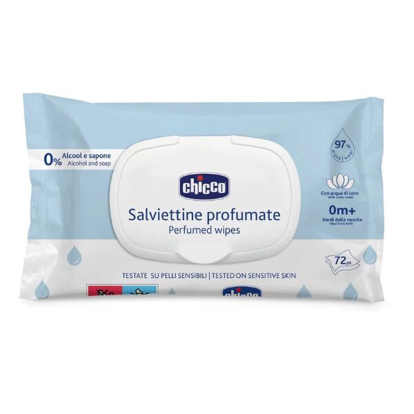 Servetėlės kūdikio odos valymui Chicco Baby Moments (72 vnt.)