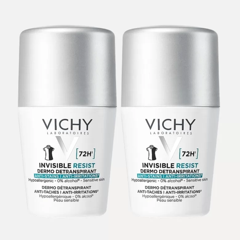 Rinkinys 2 x 50 ml rutulinių dezodorantų Vichy 72 val.