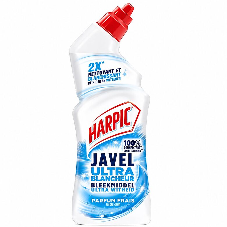 Tõhus tualetipuhastusvahend Harpic Toilet Gel Bleach and Blanch, 750 ml