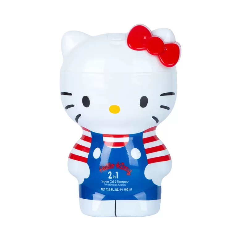 Hello Kitty 2-in-1 vaikams – dušo želė ir šampūnas su švelnia formule, 3D figūra