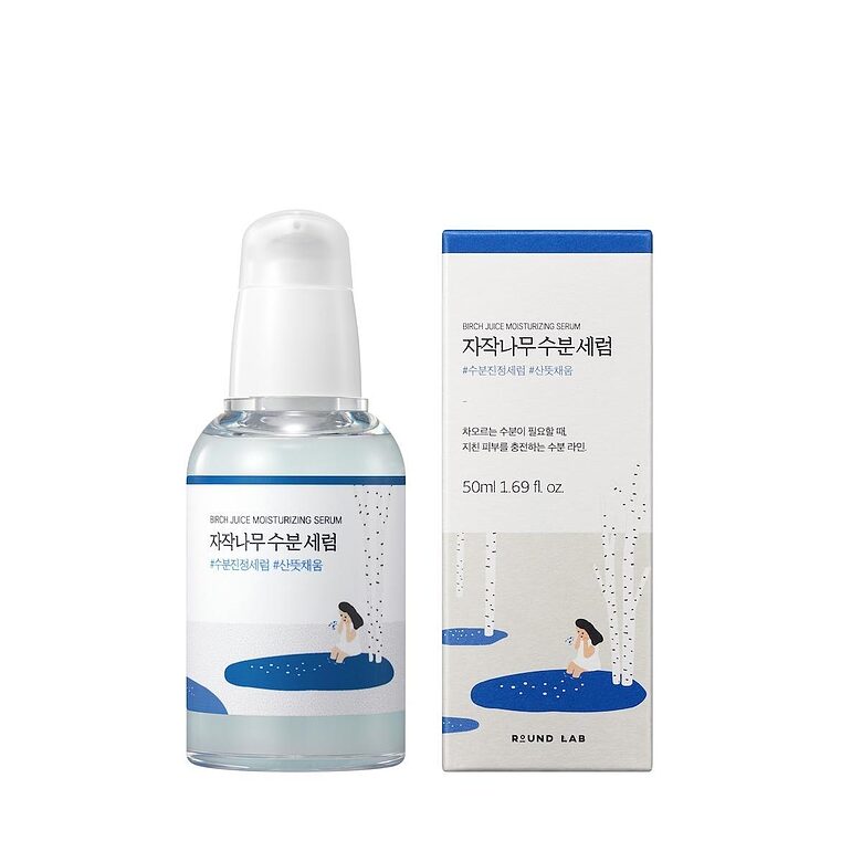 ROUND LAB Birch Juice Moisturizing Serum koivunmahlaa sisältävä kosteuttava kasvoseerumi 50 ml