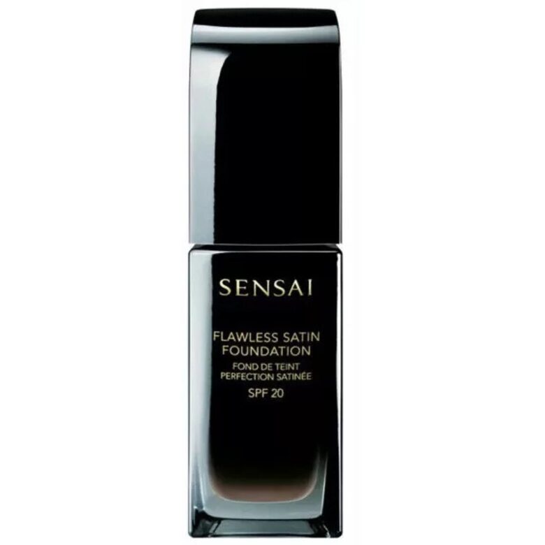 Mitrinošs tonālais krēms ar satīnveida finišu Sensai Flawless SPF 20 102 Ivory Beige 30 ml