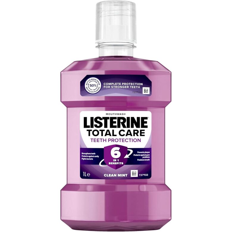 Burnos skalavimo skystis Listerine Total Care Teeth Protection Mouthwash 1000 ml