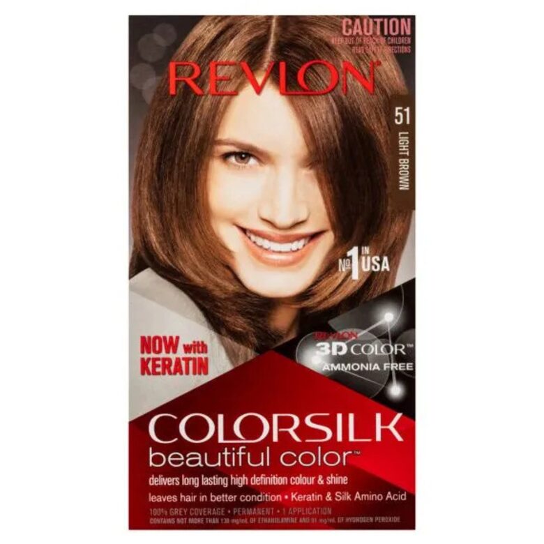 Noturīga matu krāsa Revlon ColorSilk Ammonia-Free Hair Dye tonī 51 Light Brown 59 ml