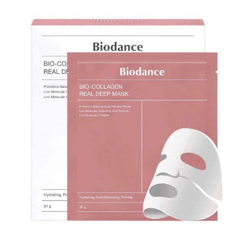 BIODANCE dziļi mitrinoša un tvirtumu uzlabojoša hidrogēla sejas maska Bio-Collagen ab 34 g × 4 g