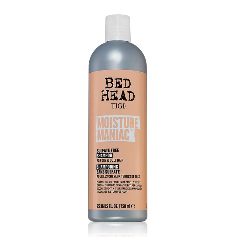Drėkinamasis šampūnas sausiems ir praradusiems žvilgesį plaukams Bed Head by TIGI Moisture Maniac 750 ml