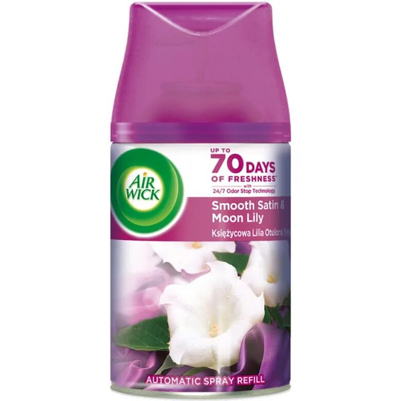 Air Wick Freshmatic Smooth Satin & Moon Lily automatinio oro gaiviklio papildymas 250 ml