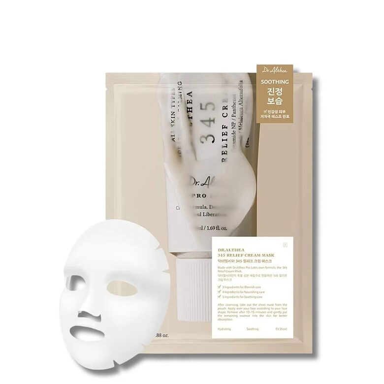 Dr. Althea 345 Relief Cream rauhoittavat kasvonaamiot 4 × 25 g