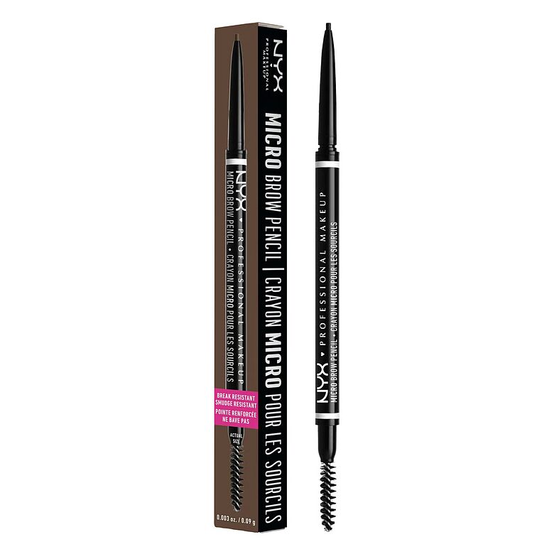 NYX Professional Makeup Micro Brow Pencil -kulmakynä 08 Black 0,09 g