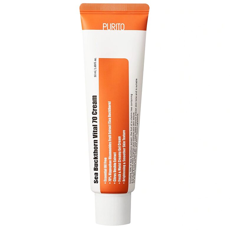 PURITO Tyrnimarjaa Vital 70 Cream kirkastava kasvovoide tyrnillä 50 ml