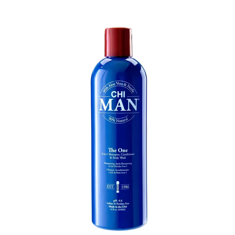 CHI Man The One 3-in-1 šampūnas, kondicionierius ir kūno prausiklis vyrams 355 ml
