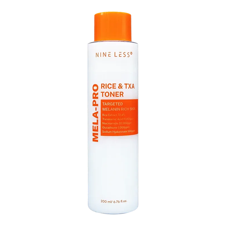 Nine Less Mela-Pro Rice & Txa -kasvovesi 200 ml