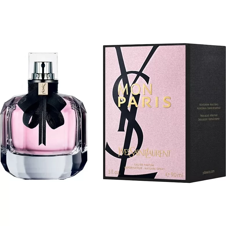 Jausmingas, moteriškas ir šiuolaikiškas kvapas Yves Saint Laurent Mon Paris Eau De Parfum 90 ml (moterims)