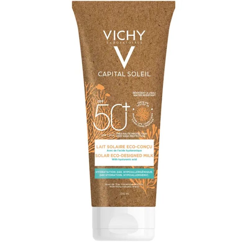 Kõrge kaitsega päikesekaitsevahend näole Vichy Capital Soleil Solar Eco-Designed Milk, 75 ml