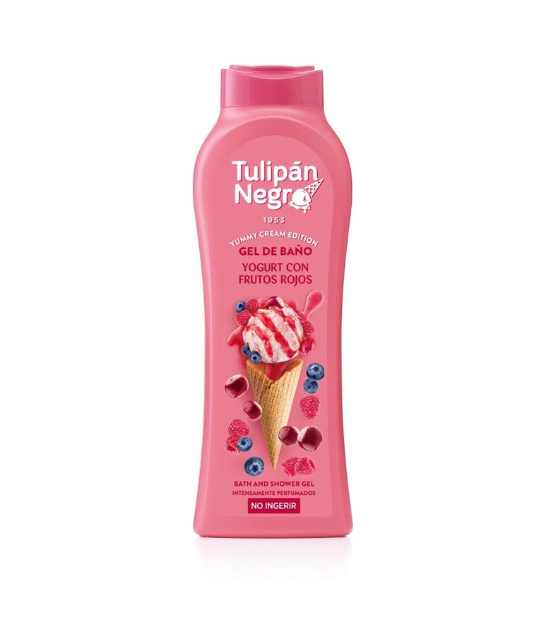 Maigs vannas un dušas gels Tulipn Yogurt And Red Fruits 650ml