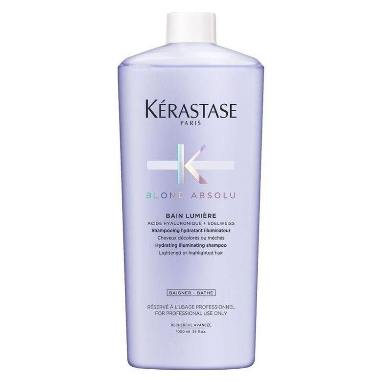 Kérastase Blond Absolu Bain Lumière niisutav šampoon blondeeritud ja triibutatud juustele 1000 ml