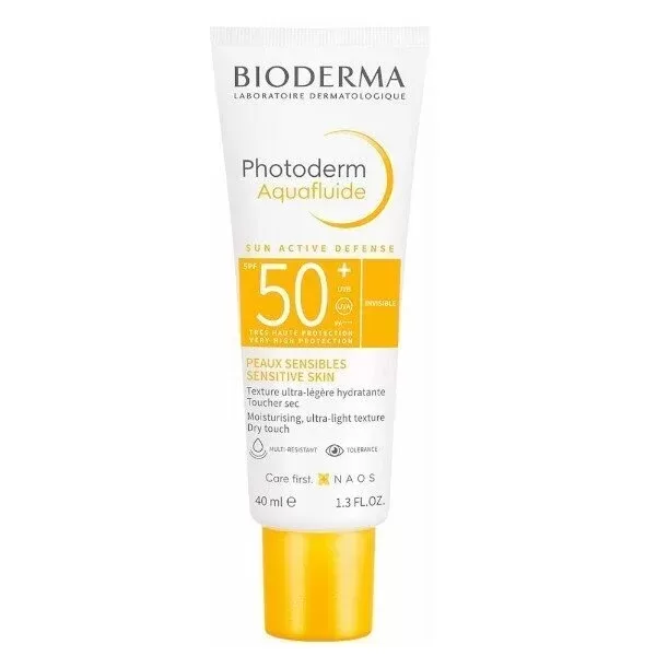 Bioderma Photoderm Aquafluide SPF 50+ – Veido kremas su aukščiausia apsauga jautriai odai (40 ml)