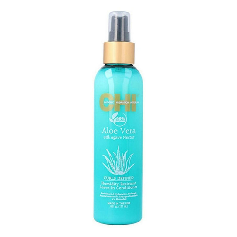 Ненаводящийся кондиционер для волос для кудрявых волос Farouk CHI Aloe Vera Humidity Resistant Leave-In, 177 мл