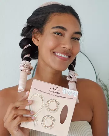 invisibobble Heatless Curl Set – Soenguvalik ilma kuumuseta keskmistele ja pikkadele juustele