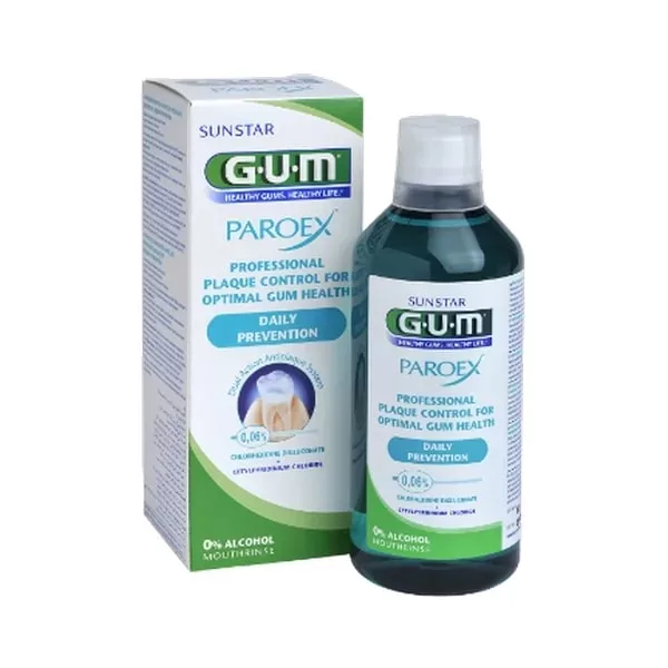 Ополаскиватель для полости рта с хлоргексидином и CPC GUM Paroex 0.06% CHX 500 мл