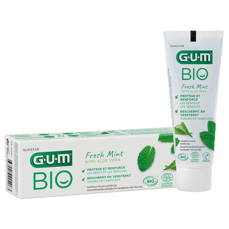 Зубная паста-гель GUM BIO Fresh Mint, 75 мл