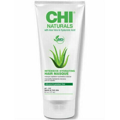 ​CHI Naturals Aloe Vera & Hyaluronic Acid интенсивно увлажняющая маска для волос, 177 мл
