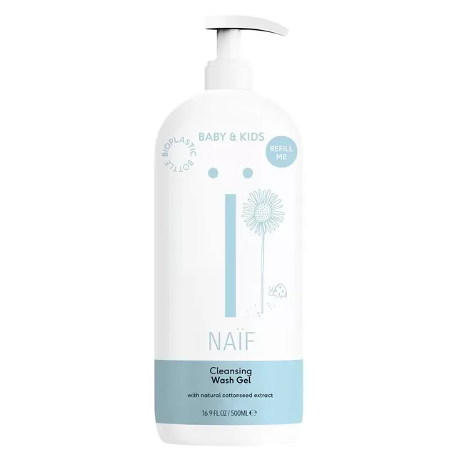Naïf valomasis dušo gelis kūdikiams ir vaikams, 500 ml