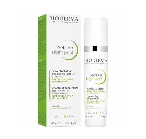 Intensiivselt taastav öine kooriv kontsentraat Bioderma Sébium Smoothing Concentrate, 40 ml